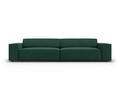 Canapea 3 locuri, Jodie, Micadoni Home, BL, 204x102x70 cm, poliester, verde