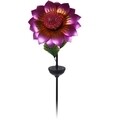 Lampa solara de gradina Flower, H117 cm, mov