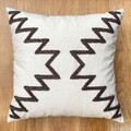 Perna, Anu Organic Woven Punch Pillow With İnsert, 43x43 cm, Bumbac, Maro