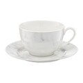 Set de cafea / ceai 12 piese Marble, Ambition, portelan, 200 ml, alb