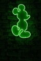 Decoratiune luminoasa LED, Mickey Mouse,  Benzi flexibile de neon, DC 12 V, Verde