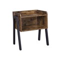 Masuta / noptiera Small Side, Vasagle, 42x35x52 cm, PAL/fier, maro rustic