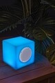 Lampa LED cu difuzor Bluetooth, Bizzotto Cube, 7 culori, cablu USB + telecomanda, 15x15x15 cm