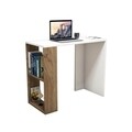 Birou Nano, Maison in Design, 90 x 40 x 75 cm, PAL, alb/walnut