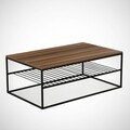 Masuta de cafea Etna Walnut, Comforty, 95x55x43 cm, aluna