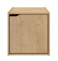 Raft modular Composite Cube W-Door, Bizzotto, 35x35x35 cm, PAL/MDF, natural