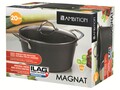 Oala cu capac Magnat, Ambition, 20 cm, 2.5 L, aluminiu forjat, invelis non-stick