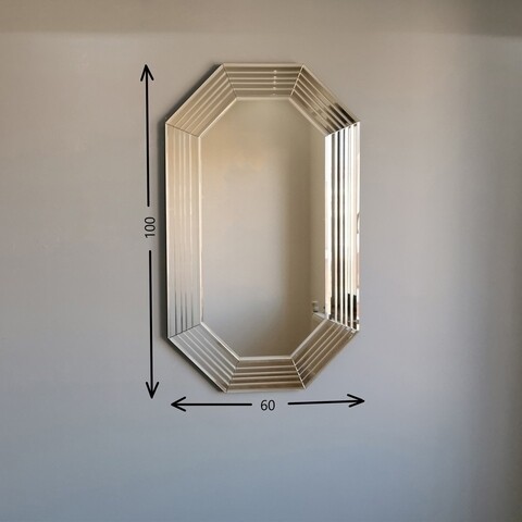Oglinda decorativa A313D, Neostill, 60 x 100 cm, bronz