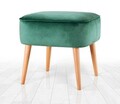 Taburet, Fluffe, 209FLF1349, Catifea, Verde