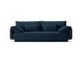 Canapea 3 locuri, Torino-211, Micadoni Home, 220x103x83 cm, tesatura structurata chenille, albastru navy