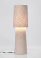 Lampa de masa Lamki, Bizzotto, D16x58 cm, 1 LED x E27, 13W, polistiren/metal/tesatura Boucle, crem