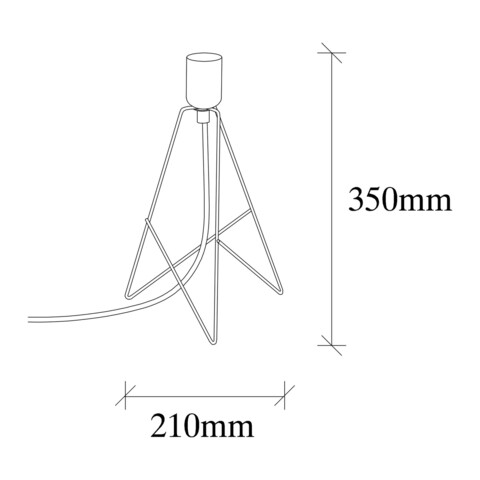 Lampa de masa, Sheen, 521SHN2224, Metal, Cupru