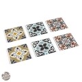 Set 6 suporturi pentru pahare Alfama, Versa, 11x11 cm, sticla