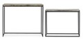 Set 2 console Amira, Bizzotto, 99x29x85 cm, otel/aluminiu