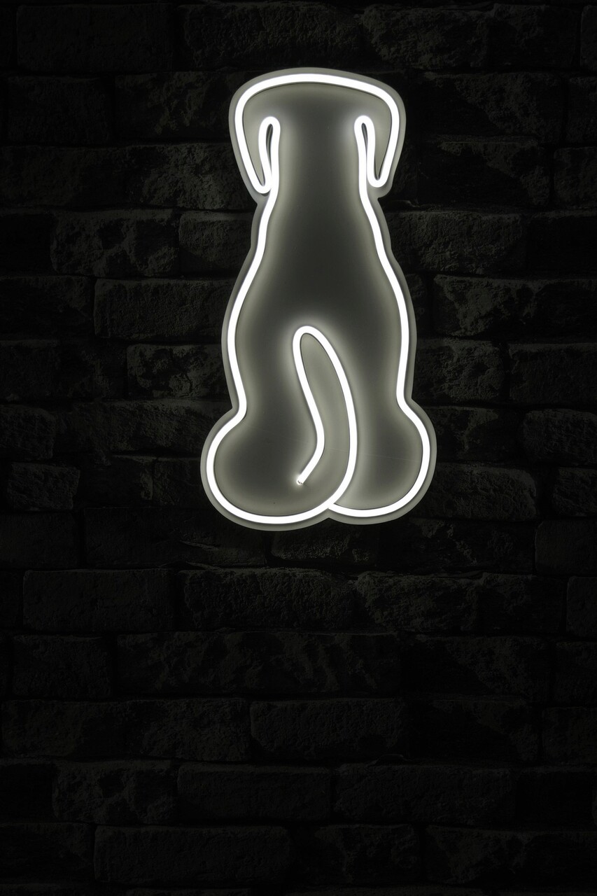 Decoratiune luminoasa LED, Doggy, Benzi flexibile de neon, DC 12 V, Alb - 1 | YEO