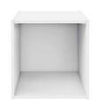 Raft modular Composite Cube, Bizzotto, 35x35x35 cm, PAL/MDF, alb