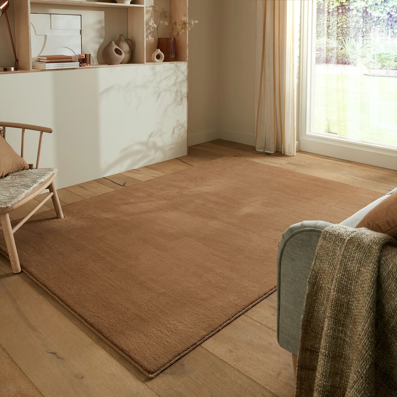 Covor Mellow Soft Brown, Flair Rugs, 160x230 cm, poliester, maro