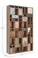 Biblioteca Dhaval, Bizzotto, 115x30x200 cm, lemn de mango/MDF