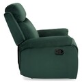 Fotoliu cu recliner manual, Louis XL, L.87 l.95 H.102, stofa, verde inchis