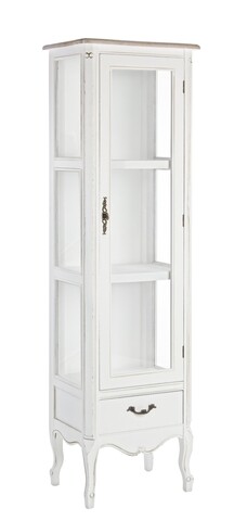 Vitrina Justine, Bizzotto, 49 x 39 x 160 cm, lemn de paulownia