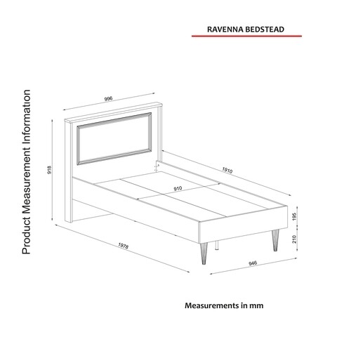 Pat Single Ravenna White, Ametti, 90 x 190 cm, alb/auriu