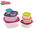 Set 7 caserole patrate Vanora, plastic, multicolor