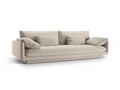 Canapea 4 locuri, Torino-211, Micadoni Home, 250x103x83 cm, tesatura structurata chenille, bej deschis