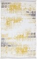 Covor Eko rezistent, NK 01 - Yellow, Grey, 100% poliester,  75 x 150 cm