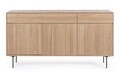 Bufet inferior Widald, Bizzotto, 160 x 40 x 85.5 cm, MDF/furnir din lemn de frasin, natural