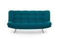 Canapea extensibila Misa Sofabed, Futon, 3 locuri, 198x128 cm, metal, verde petrol