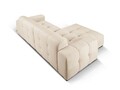 Coltar stanga 4 locuri, Kendal, Micadoni Home, BL, 256x173x79 cm, catifea, bej deschis