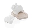 Set solnita si pepernita cu suport, Elephant, Brandani, 9x7.5x7 cm, portelan/bambus