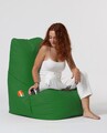 Fotoliu puf, Bean Bag Ferndale, Diamond, 60 x 90 cm, poliester impermeabil, verde