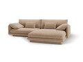 Coltar dreapta 4 locuri, Torino-184, Micadoni Home, 250x170x83 cm, catifea, bej sand