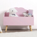 Cutie penru jucarii Clouds, 5five, 58 x 28 x 45.5 cm, MDF, roz