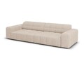 Canapea 4 locuri, Jennifer-140, Micadoni Home, 244x102x70 cm, tesatura chenille din poliester, bej