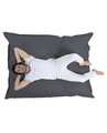 Fotoliu puf, Bean Bag, Ferndale Giant, 140 x 180 cm, poliester impermeabil, gri fumuriu