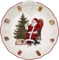 Bol pentru servire, Villeroy & Boch, Toy's Fantasy Santa Relief, 24 cm, portelan premium, pictat manual