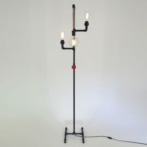 Lampadar All Design, metal, 170x36 cm, Black