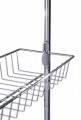 Suport incaltaminte cu montare pe usa Wenko Rack, 18 perechi, 59 x 151 cm, metal cromat/polivinilclorid, argintiu