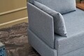 Fotoliu Fly Armchair Left, Balcab Home, 100x80x75 cm, lemn, albastru deschis