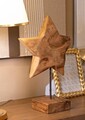 Sculptura decorativa Star, Mauro Ferretti, 28x12x42 cm, tec reciclat, lucrat manual, model unicat, maro