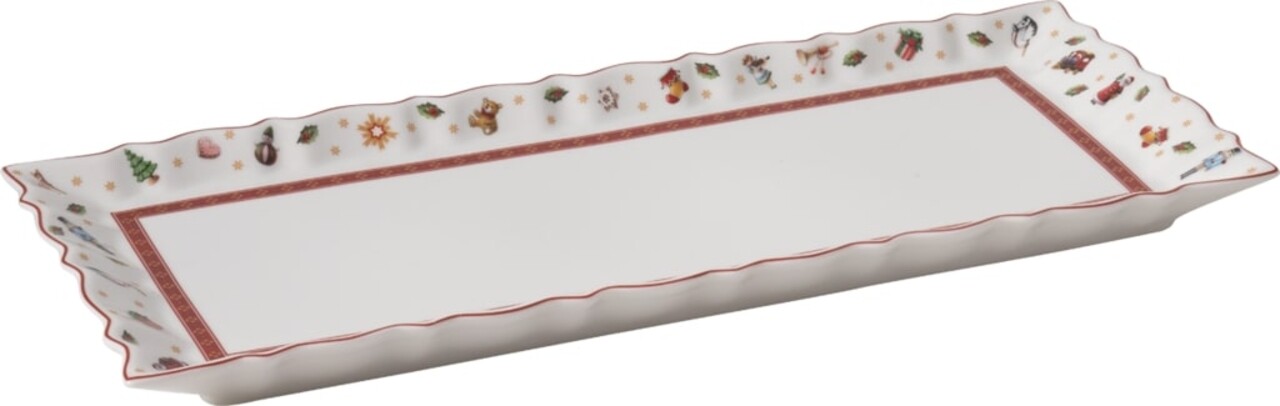 Platou pentru prajituri, Villeroy & Boch, Toy\'s Delight, 39x16 cm, portelan premium - 1 | YEO