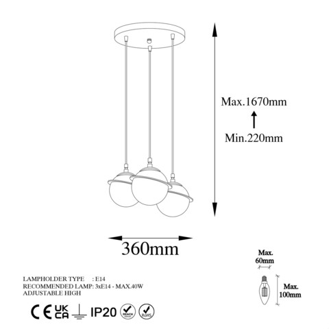 Lustra, Fulgor, 942FLG1648, Metal, Auriu