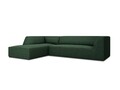 Coltar stanga 4 locuri, Ruby, Micadoni Home, BL, 273x180x69 cm, poliester, verde