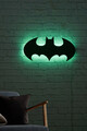 Decoratiune luminoasa LED, Batman, MDF, 60 LED-uri, Verde