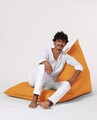 Fotoliu puf, Bean Bag Ferndale, Pyramid Bed, 145 cm, poliester impermeabil, portocaliu