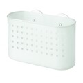 Suport accesorii pentru baie Basic, iDesign, 26x10.5x16.5 cm, cu ventuze