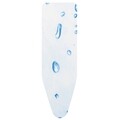 Husa pentru masa de calcat, Brabantia, Ice Water, 45 x 124 cm, 2 mm spuma, bumbac, alb/bleu