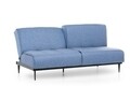 Canapea extensibila Anton Sofabed, Futon, 3 locuri, 190x130 cm, metal, albastru grizzled